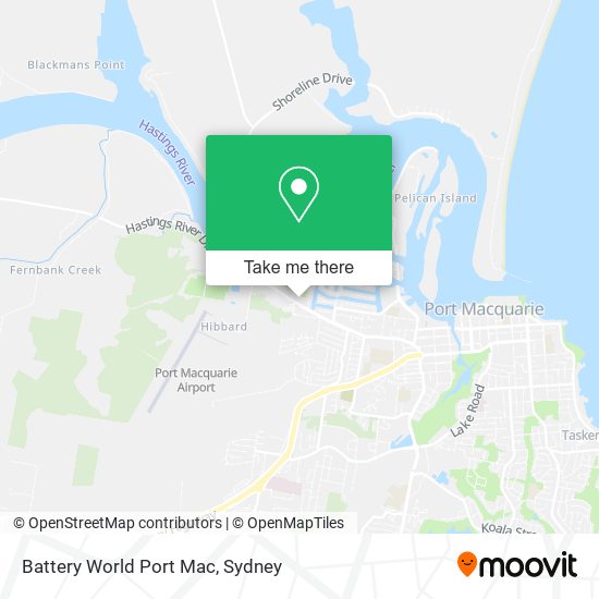 Battery World Port Mac map