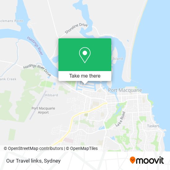 Our Travel links map
