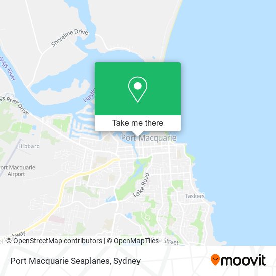 Port Macquarie Seaplanes map