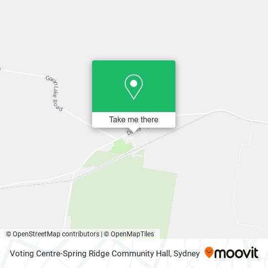 Voting Centre-Spring Ridge Community Hall map