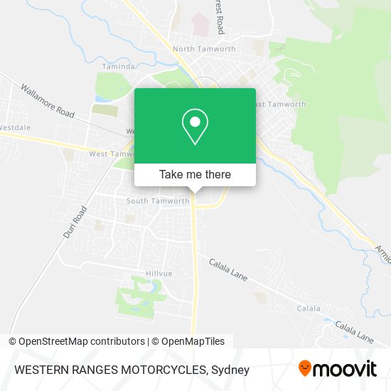 WESTERN RANGES MOTORCYCLES map