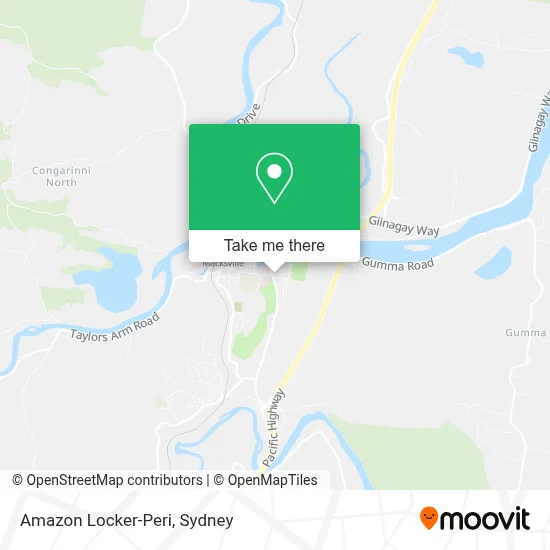 Mapa Amazon Locker-Peri