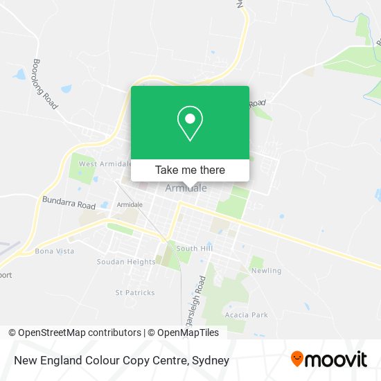 Mapa New England Colour Copy Centre