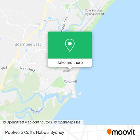Poolwerx Coffs Habou map