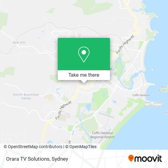 Orara TV Solutions map