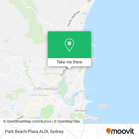 Park Beach Plaza ALDI map