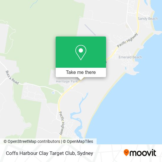 Coffs Harbour Clay Target Club map