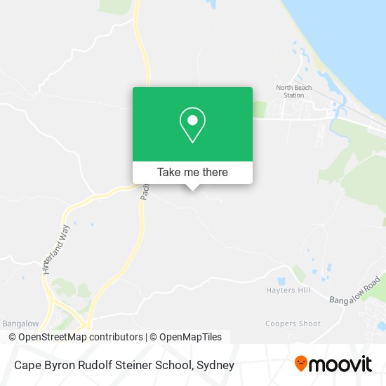 Cape Byron Rudolf Steiner School map