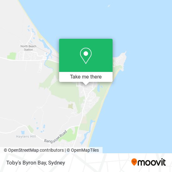 Toby's Byron Bay map