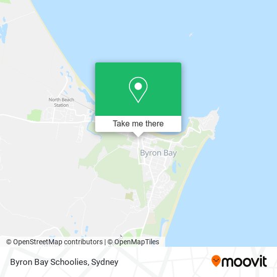 Byron Bay Schoolies map