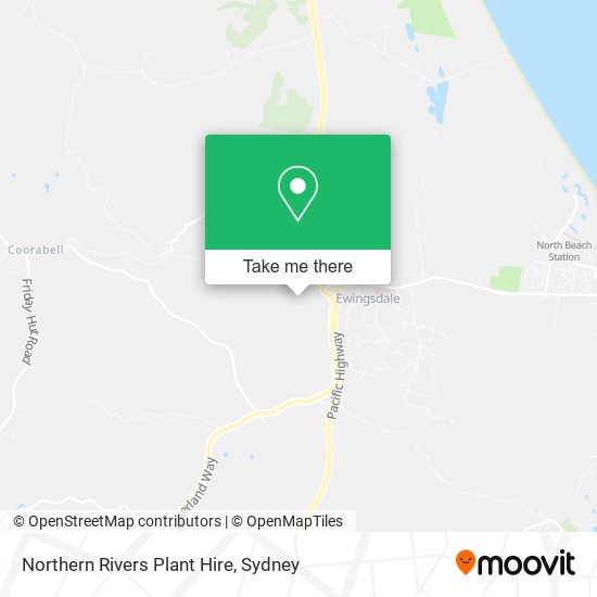 Northern Rivers Plant Hire map