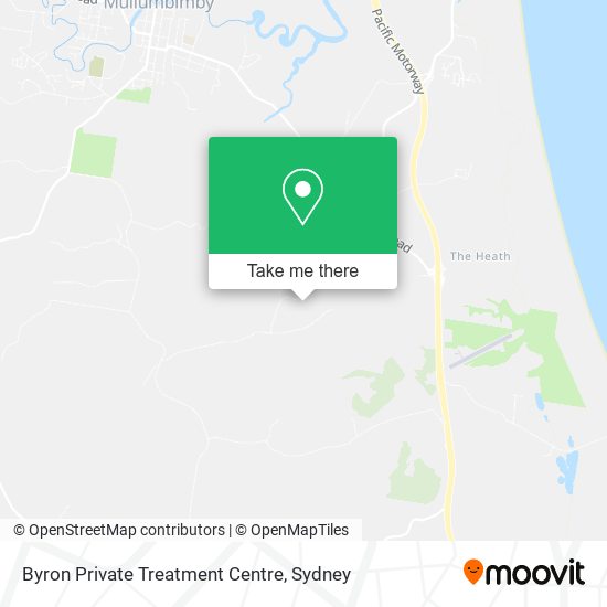 Byron Private Treatment Centre map