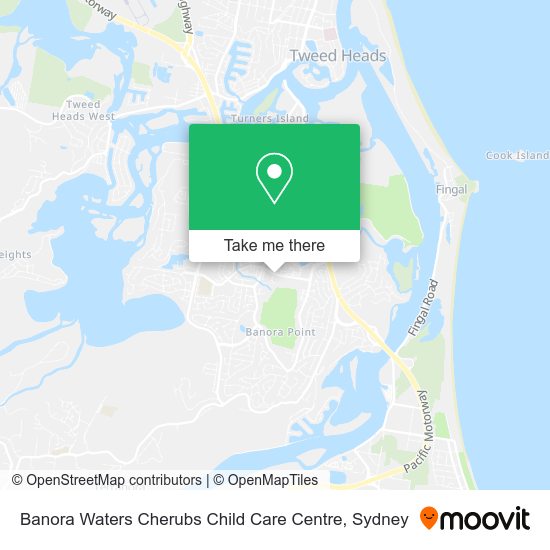 Mapa Banora Waters Cherubs Child Care Centre