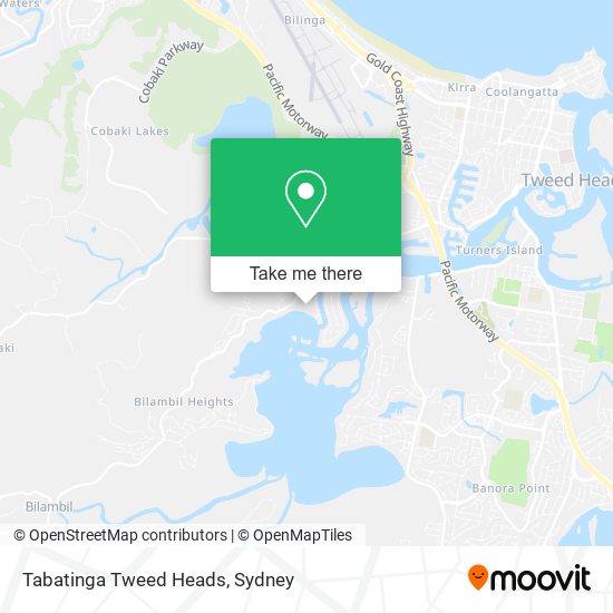 Tabatinga Tweed Heads map