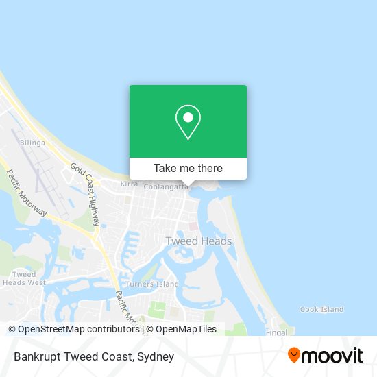 Bankrupt Tweed Coast map