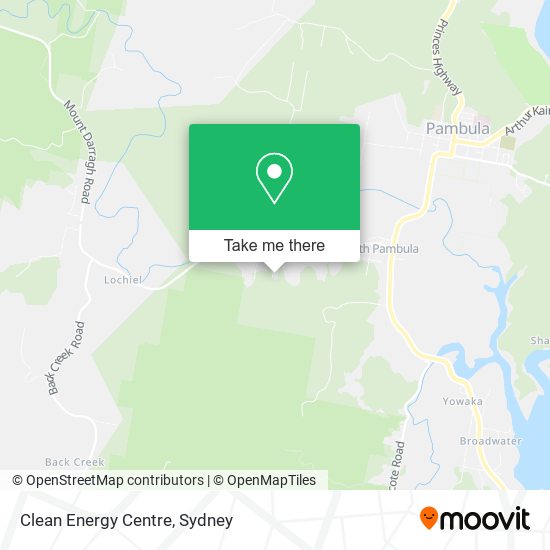 Clean Energy Centre map