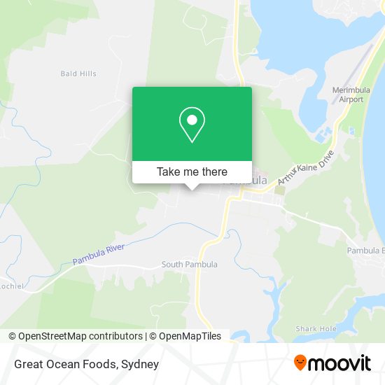 Great Ocean Foods map