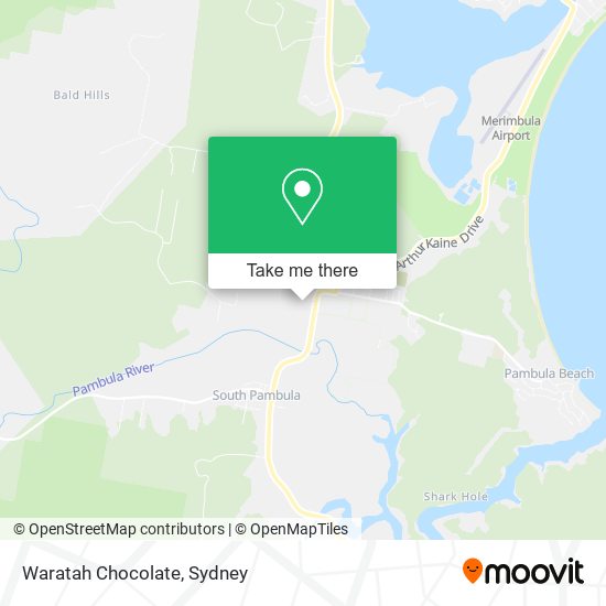 Waratah Chocolate map