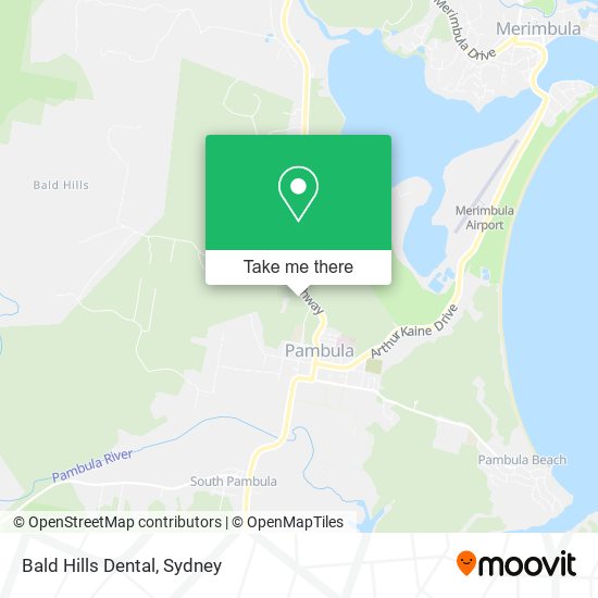 Bald Hills Dental map