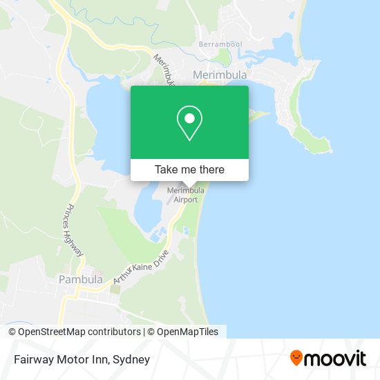 Fairway Motor Inn map