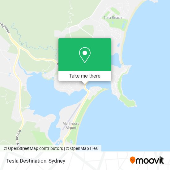 Tesla Destination map