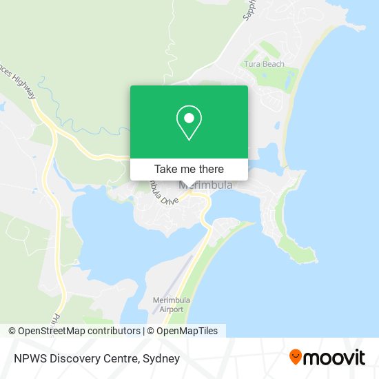 Mapa NPWS Discovery Centre