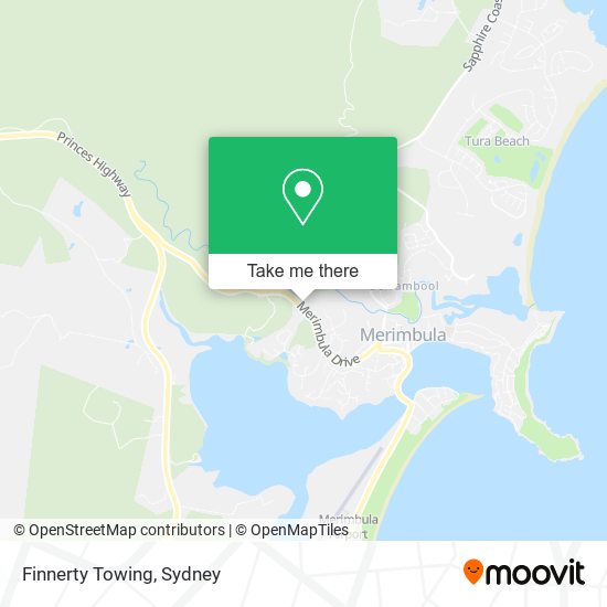 Finnerty Towing map