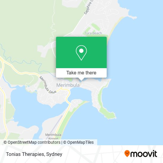 Tonias Therapies map