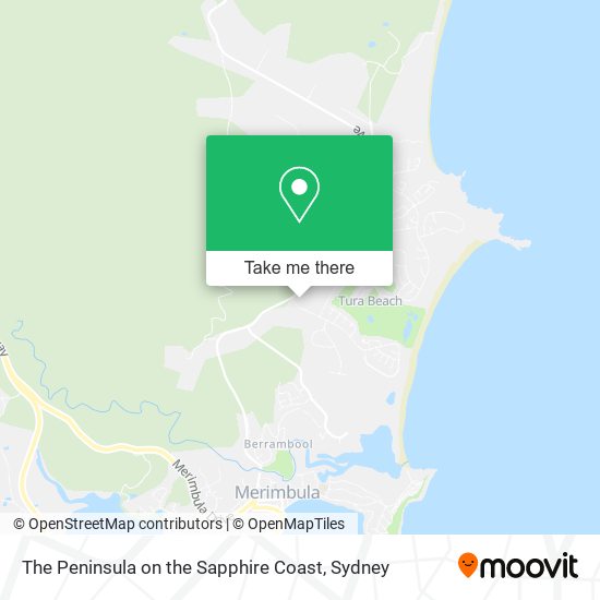 The Peninsula on the Sapphire Coast map