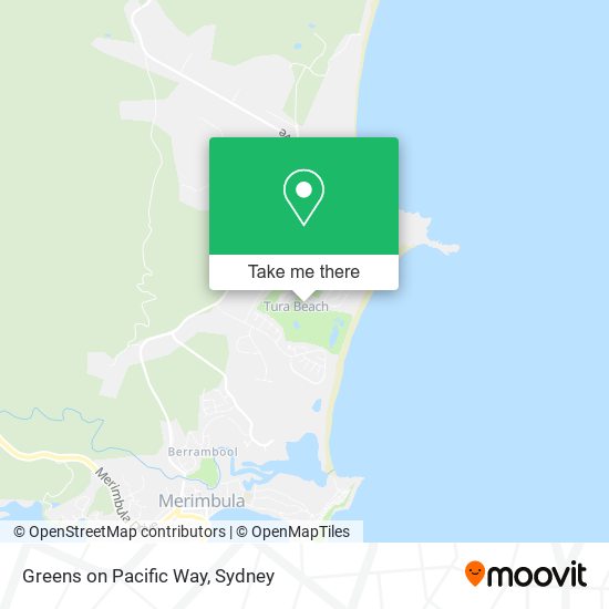 Greens on Pacific Way map