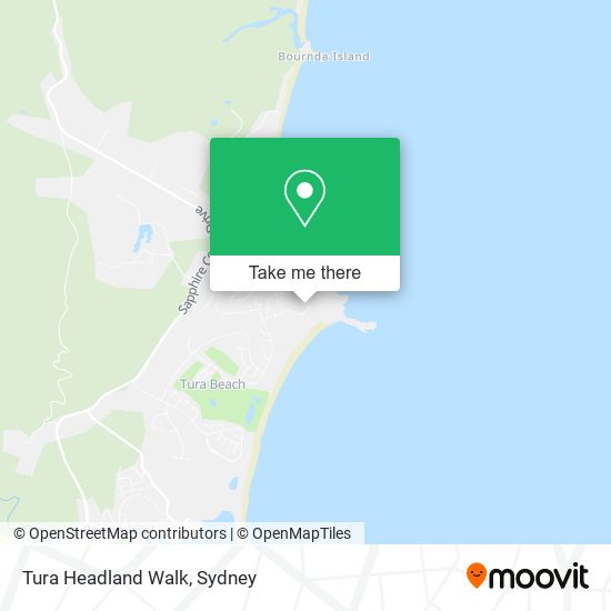 Tura Headland Walk map