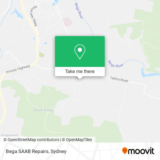 Bega SAAB Repairs map