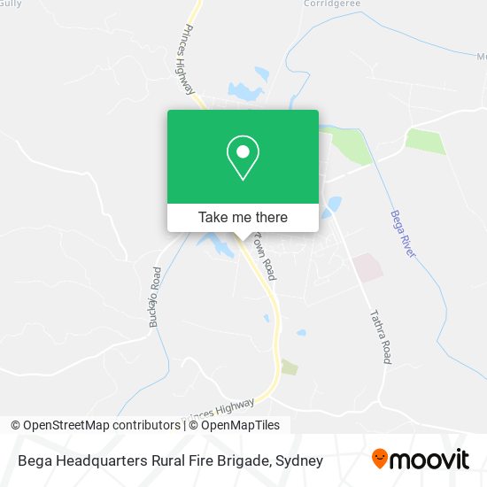 Bega Headquarters Rural Fire Brigade map