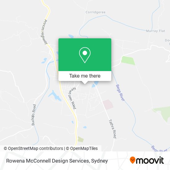 Mapa Rowena McConnell Design Services