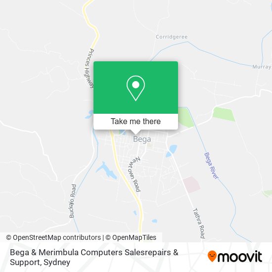 Bega & Merimbula Computers Salesrepairs & Support map