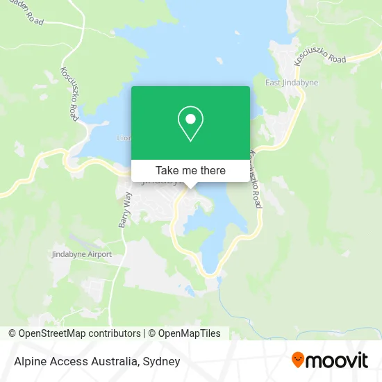 Mapa Alpine Access Australia