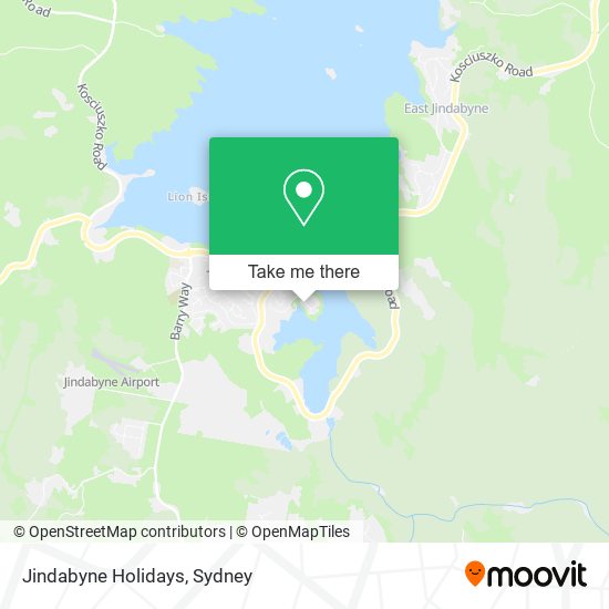 Jindabyne Holidays map