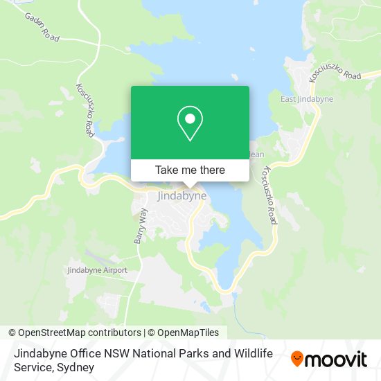 Jindabyne Office NSW National Parks and Wildlife Service map