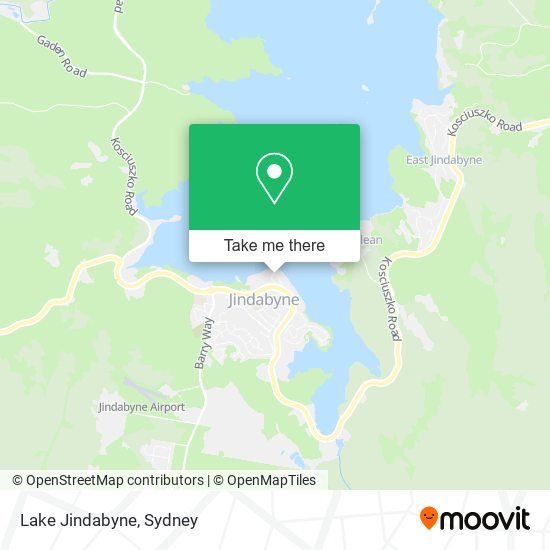 Lake Jindabyne map
