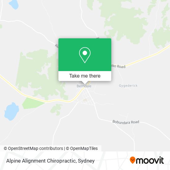 Alpine Alignment Chiropractic map