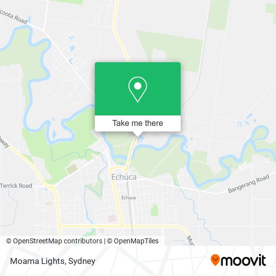 Moama Lights map