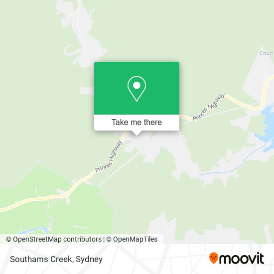 Southams Creek map