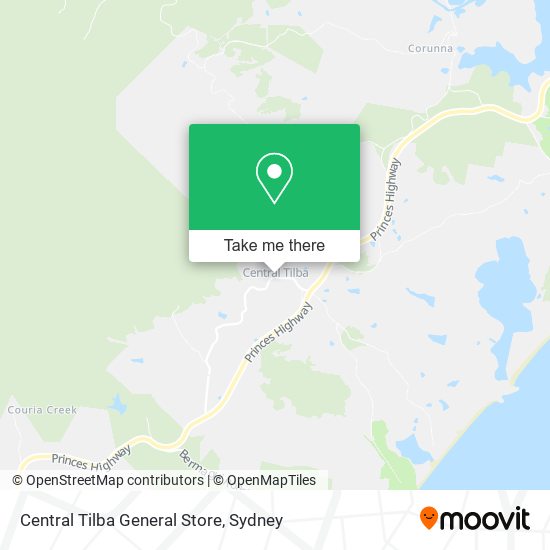 Central Tilba General Store map