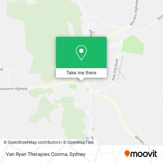 Mapa Van Ryan Therapies Cooma
