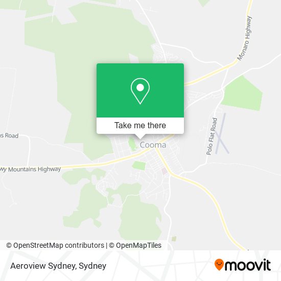 Mapa Aeroview Sydney