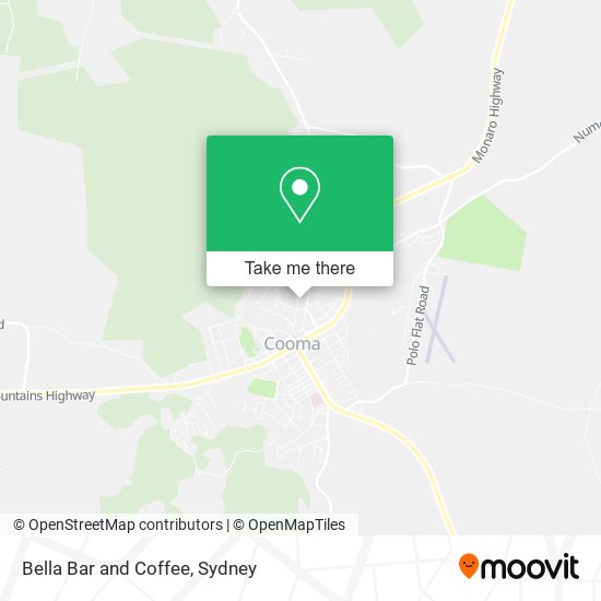Bella Bar and Coffee map