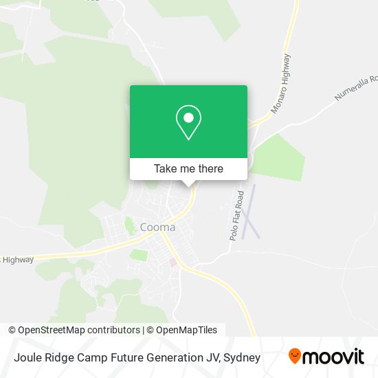 Mapa Joule Ridge Camp Future Generation JV