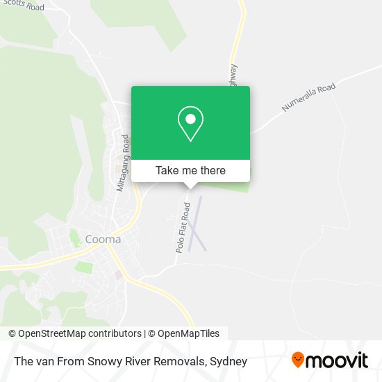 Mapa The van From Snowy River Removals