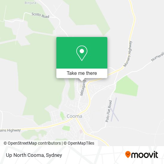 Up North Cooma map