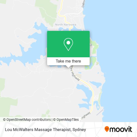 Lou McWalters Massage Therapist map